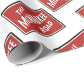 ミルウォーキーの道の鉄道の印2 ラッピングペーパー (ロールコーナー)