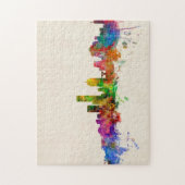 ミルウォーキーウィスコンシンのスカイラインの都市景観 ジグソーパズル (縦)