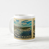 ミルウォーキーウィスコンシンコーヒーマグヴィンテージトラベル コーヒーマグカップ (正面左)