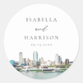 ミルウォーキーウィスコンシンスカイラインデスティネーショントラベル ラウンドシール (正面)