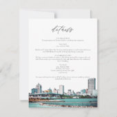 ミルウォーキーウィスコンシンスカイライントラベル詳細カード 招待状 (正面)