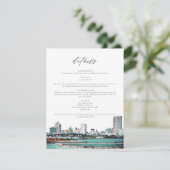 ミルウォーキーウィスコンシンスカイライントラベル詳細カード 招待状 (スタンド正面)