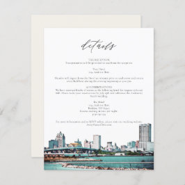 ミルウォーキーウィスコンシンスカイライントラベル詳細カード 招待状