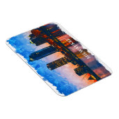 ミルウォーキーウィスコンシンスカイラインパノラマビュー マグネット (右側)