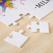 ミルウォーキーウィスコンシンスカイライン ジグソーパズル (側面)