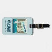 ミルウォーキーウィスコンシンハーバー | Brew City ラゲッジタグ (正面横)