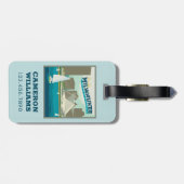 ミルウォーキーウィスコンシンハーバー | Brew City ラゲッジタグ (裏面横)