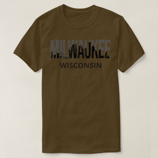 ミルウォーキーウィスコンシンプライドI Tシャツ (デザイン正面)