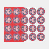 ミルウォーキーウィスコンシンポーランド フリースブランケット (正面(横))