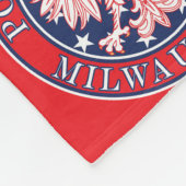 ミルウォーキーウィスコンシンポーランド フリースブランケット (角)