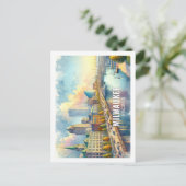 ミルウォーキーウィスコンシン有名な旅行水の色 ポストカード (スタンド正面)