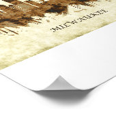 ミルウォーキーウィスコンシン街並み ポスター (角)