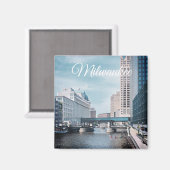 ミルウォーキーウィスコンシン マグネット (正面/裏面)