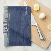 ミルウォーキースカイラインキッチンタオル キッチンタオル (四つ折り)