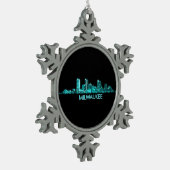 ミルウォーキースカイライン スノーフレークピューターオーナメント (左)