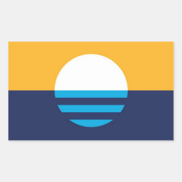 ミルウォーキーステッカー人民国旗 長方形シール