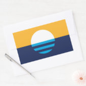 ミルウォーキーステッカー人民国旗 長方形シール (封筒)