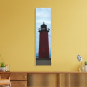 ミルウォーキーピエールヘッドライトハウスビューバーチカルキャンバス キャンバスプリント (インサイチュ (リビング))