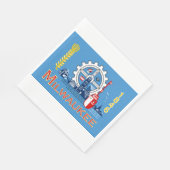 ミルウォーキー州旗（ウィスコンシン州） スタンダードランチョンナプキン (角)