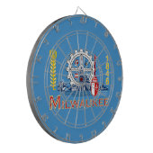 ミルウォーキー州旗(ウィスコンシン州) ダーツボード (正面左)