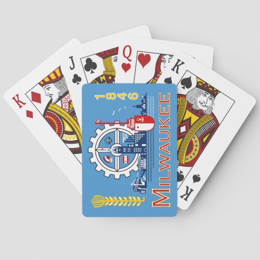 ミルウォーキー州旗（ウィスコンシン州） トランプ (裏面)