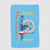 ミルウォーキー州旗 ゴルフタオル (正面)