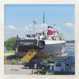 ミルウォーキー市のガラスコースター ガラスコースター