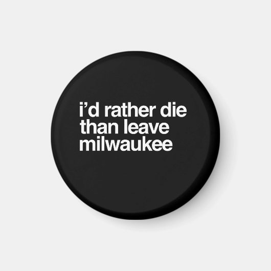 ミルウォーキー市より死離れんだ マグネット (正面)