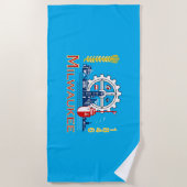 ミルウォーキー市旗ビーチタオル ビーチタオル (正面)