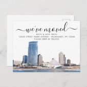 ミルウォーキー引越し案内はがき 案内ポストカード (正面/裏面)