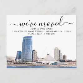 ミルウォーキー引越し案内はがき 案内ポストカード