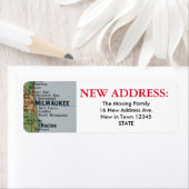 ミルウォーキー新しい住所ラベル ラベル (インサイチュ)