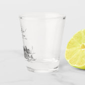 ミルウォーキー結婚式の引き出物パーソナライズされた応援 ショットグラス (右)