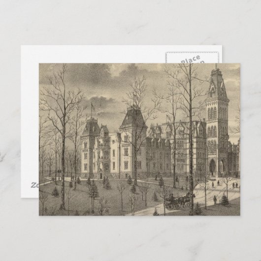 ミルウォーキー郡ナショナルソルダーホーム ポストカード (正面/裏面)