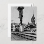 ミルウォーキー鉄道ミルウォーキー駅 ポストカード (正面/裏面)