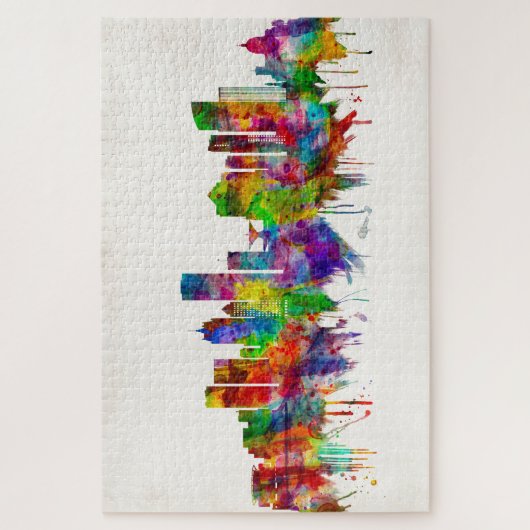 ミルウォーキー・ウィスコンシンのスカイライン ジグソーパズル (縦)