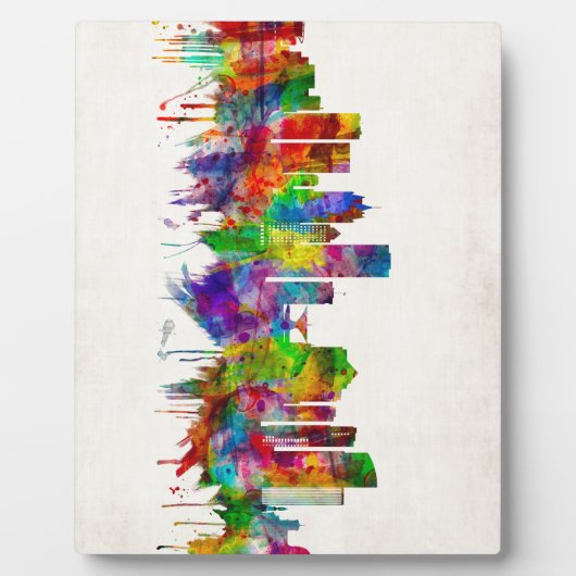 ミルウォーキー・ウィスコンシンのスカイライン フォトプラーク (正面)