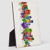 ミルウォーキー・ウィスコンシンのスカイライン フォトプラーク (側面)