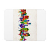 ミルウォーキー・ウィスコンシンのスカイライン マグネット (横)