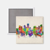 ミルウォーキー・ウィスコンシンのスカイライン マグネット (正面/裏面)