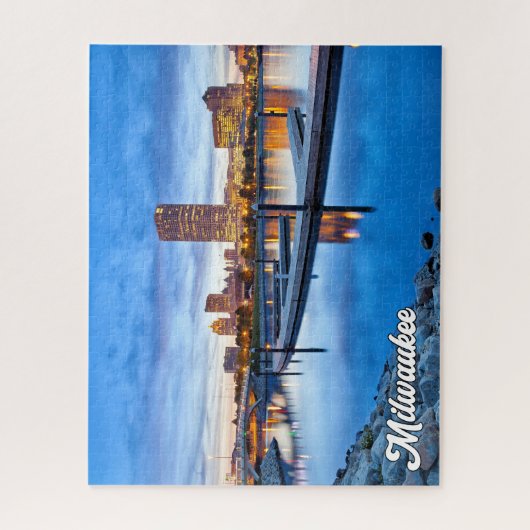 ミルウォーキー,ウィスコンシン統一された州,州 ジグソーパズル (縦)