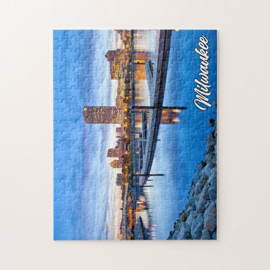 ミルウォーキー,ウィスコンシン統一された州,州 ジグソーパズル (縦)