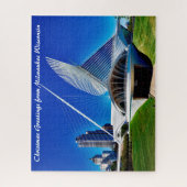 ミルウォーキー・ウィスコンシン。クリスマスの挨拶 ジグソーパズル (縦)