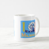 ミルウォーキー、ウィスコンシン、米国は印を付けます コーヒーマグカップ (正面右)