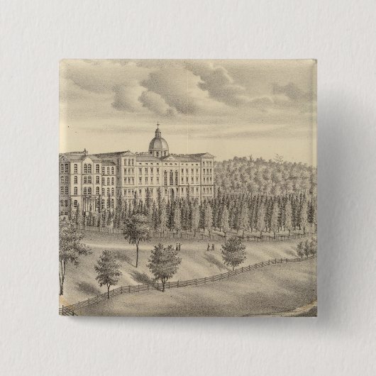 ミルウォーキー·コ·ウィス、セント·フランシス·オブ·セールスのセミナー 缶バッジ (正面)