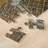 ミルウォーキー(1872年)のヴィンテージの絵解き地図 ジグソーパズル (側面)