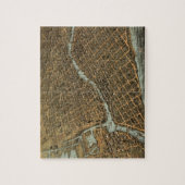 ミルウォーキー(1872年)のヴィンテージの絵解き地図 ジグソーパズル (縦)