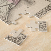 ミルウォーキー(1880年)のヴィンテージの地図 ジグソーパズル (側面)