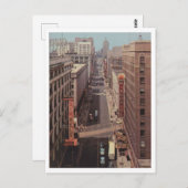 ミルウォーキーWI、ウィスコンシンAVEインスパイアヴィンテージ ポストカード (正面/裏面)