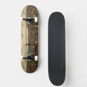 ミルウォーキーWI (1898年)のヴィンテージの絵解き地図 スケートボード (正面)